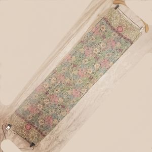 Pastel Floral Silk Scarf Italy